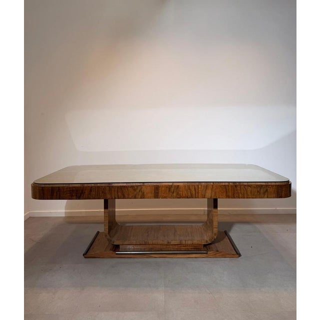 Art Deco Table with Glass Top For Sale - Image 10 of 10