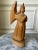 Vintage Handcarved Cubist Folk Art Wooden Angel Sculpture For Sale - Image 11 of 13