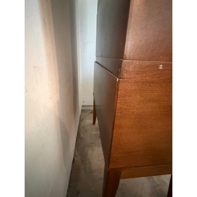 Vintage Mid Century Modern 45 Drawer Gaylord Library Card Catalog Cabinet With 2 Pull Out Shelves For Sale - Image 12 of 15