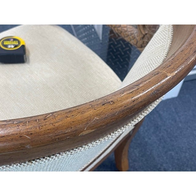 French Empire Style Neoclassical Carved Dolphin Chairs, a Pair For Sale - Image 10 of 12