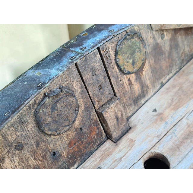 Vintage Scandinavian Wooden Boat Fragment, 1920s For Sale - Image 4 of 17