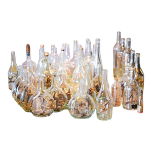 Bottles in Savoyard Folk Art, Set of 40