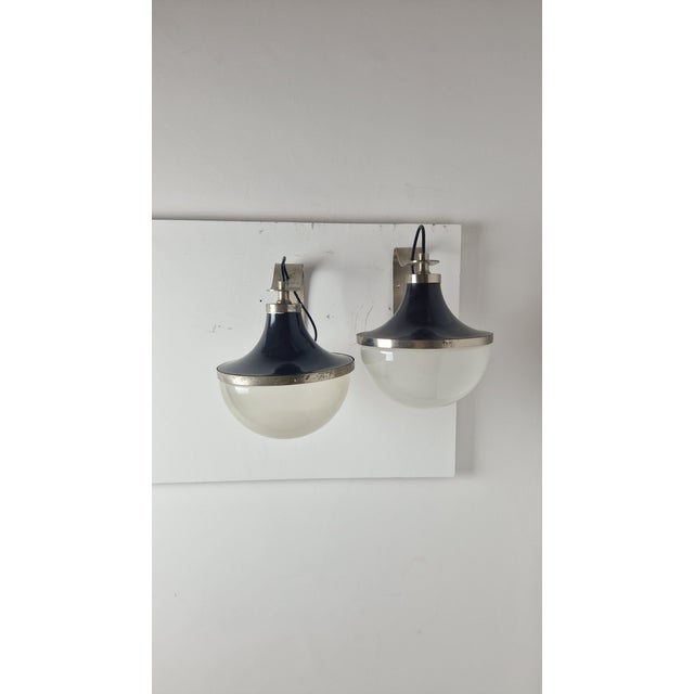 Vintage Pi Wall Lamp Light by Sergio Mazza for Artemide, 1960s, Set of 2 For Sale - Image 15 of 15