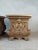 Antique Gold Patinated Wooden Pedestals, 1924, Set of 2 For Sale - Image 9 of 11