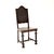 Late 19th Century Antique Portuguese Embossed Leather and Walnut Dining Chairs, 1880, Set of 6 For Sale - Image 5 of 11