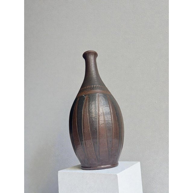 1950s Stoneware Vase by Arthur Andersson for Wallåkra, Sweden, 1950s For Sale - Image 5 of 9