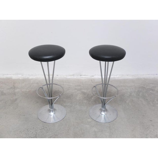 Danish Modern Bar Stools by Piet Hein for Fritz Hansen, 1960s, Set of 2 For Sale - Image 12 of 13
