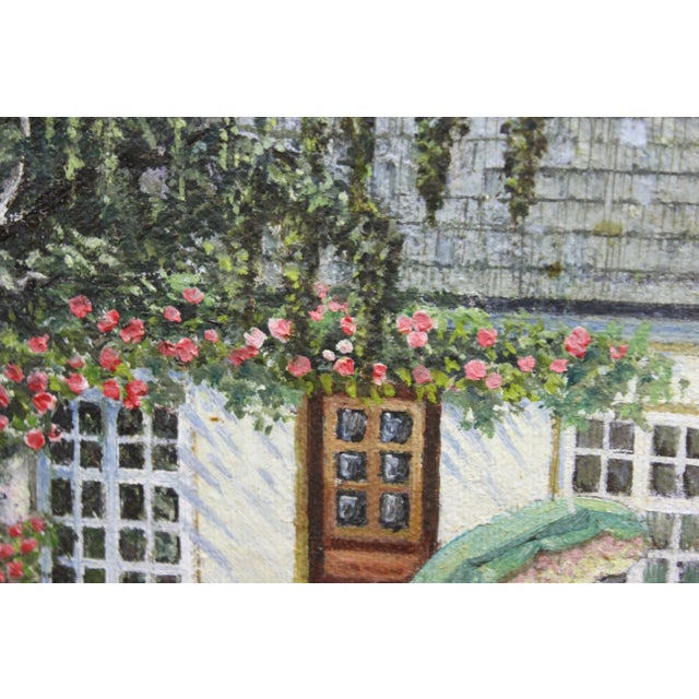 Danish Country Estate Painting For Sale - Image 4 of 6