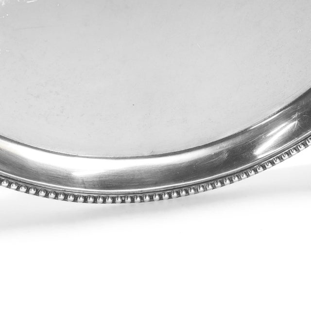 Antique John Targee 19th Century American Coin Silver Salver Marked It For Sale - Image 11 of 11