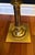 Mid 20th Century Vintage Stiffel Brass Floor Lamp With Integrated Glass Drink Table Original Shade For Sale - Image 5 of 12