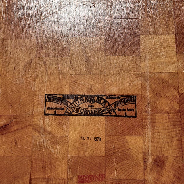 Le Gourmand Kitchen Island Butcher Block Table With Drawer and Pull Out Cutting Board For Sale - Image 11 of 14