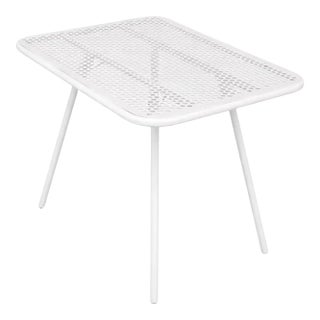 French 'Radar' Metal Garden Table by Rene Malaval, 1940s-1950s For Sale