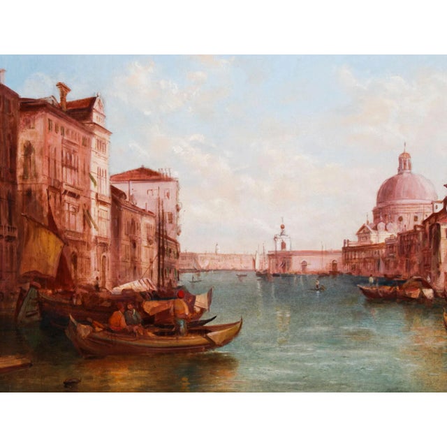 Alfred Pollentine, Grand Canal Venice, 19th Century, Antique Oil Paintings, Framed, Set of 2 For Sale - Image 12 of 18