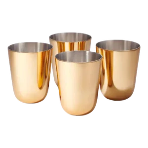AERIN Fausto Gold Julep Cups - Set of 4