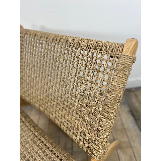 2000 - 2009 Lounge Chair in Teak and Woven Seagrass, 2000s For Sale - Image 5 of 10
