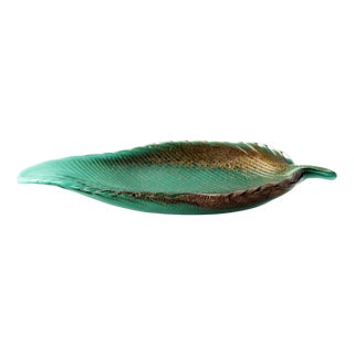 Artglass Leaf Bowl by Archimede Seguso, Italy, 1950 For Sale