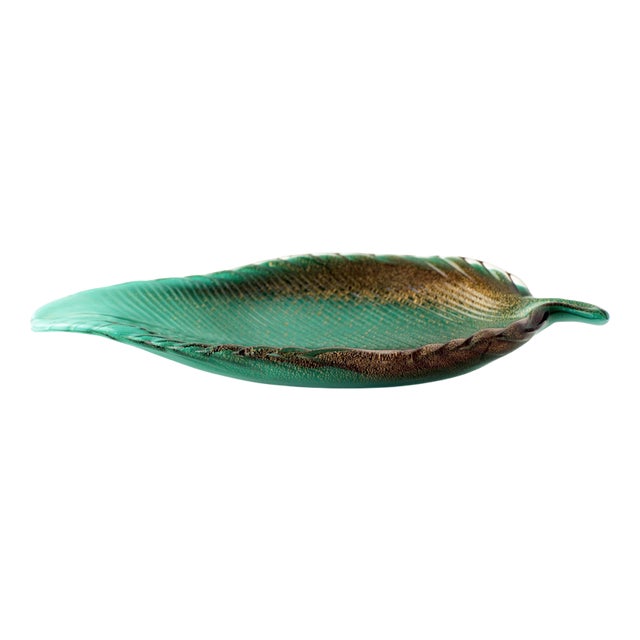 Artglass Leaf Bowl by Archimede Seguso, Italy, 1950 For Sale