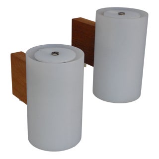 Model 720 Wall Lights by Uno & Östen Kristiansson for Luxus, Sweden, 1960s, Set of 2 For Sale