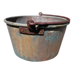Antique Copper Apple Butter Kettle C. 1890