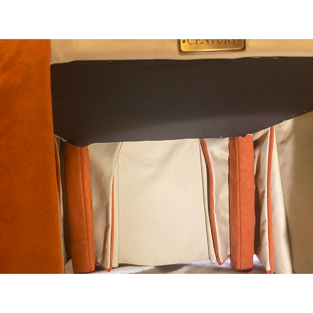 Slipper Chairs in Burnt Orange by Century Furniture - A Pair For Sale - Image 15 of 16