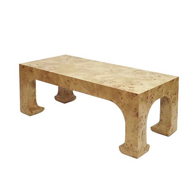 Burl Wood Coffee Table, Natural Finish. | Chairish