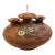 Triple Neck Studio Pottery Oil Lamp Vase by Carma, 1984 For Sale