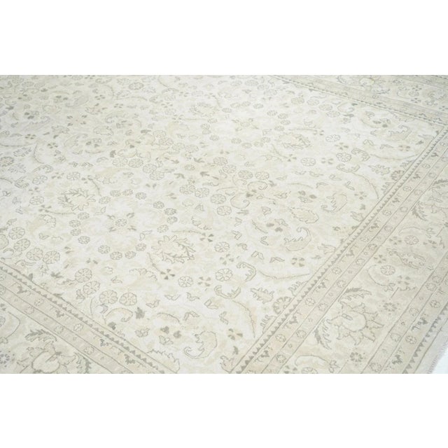 Vintage Persian Tabriz Rug 7'9'' X 11'3'' For Sale - Image 9 of 11