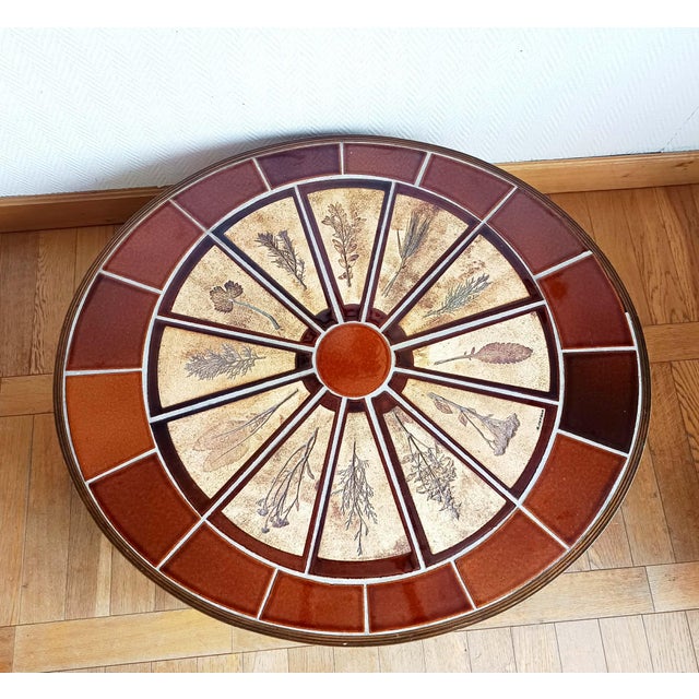 1960s Herbier Coffee Table by Roger Capron, 1960 For Sale - Image 5 of 13