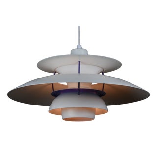 Early PH 5 Pendant Lamp with Spring Frame by Poul Henningsen for Louis Poulsen, Denmark, 1960s For Sale