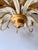 Italian Masca White Tole and Gilt Metal 8-Light Chandelier, 1970s For Sale - Image 15 of 18
