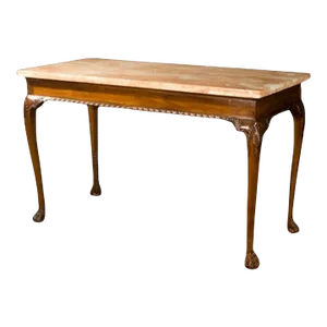 18th Century Style Burton-Ching Regency Style Marble Top Console Table