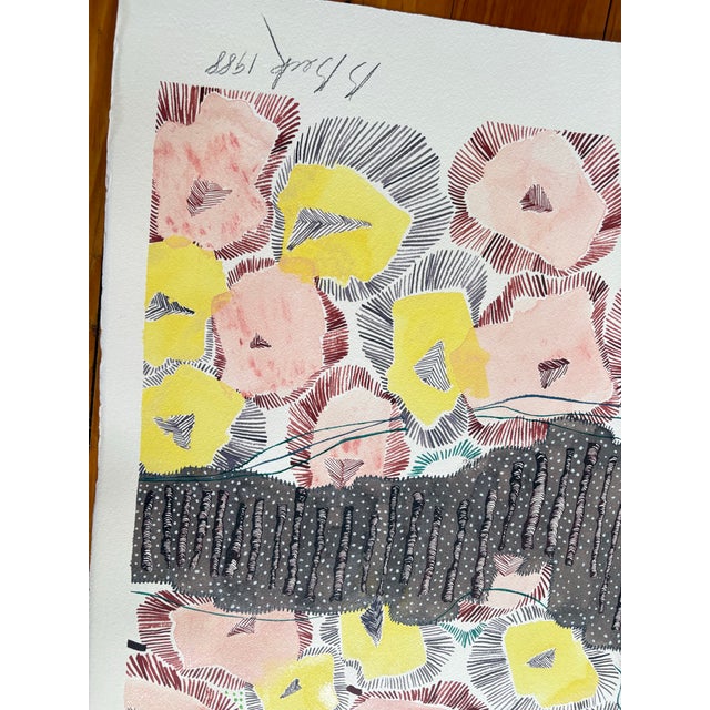 Barbara Beck Painting on Paper 1988 For Sale In New York - Image 6 of 6