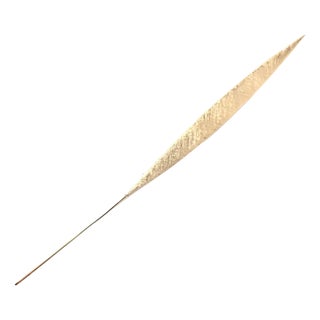 Vintage Cartier Dinh Van Yellow Gold Long Quill Brooch Pin For Sale