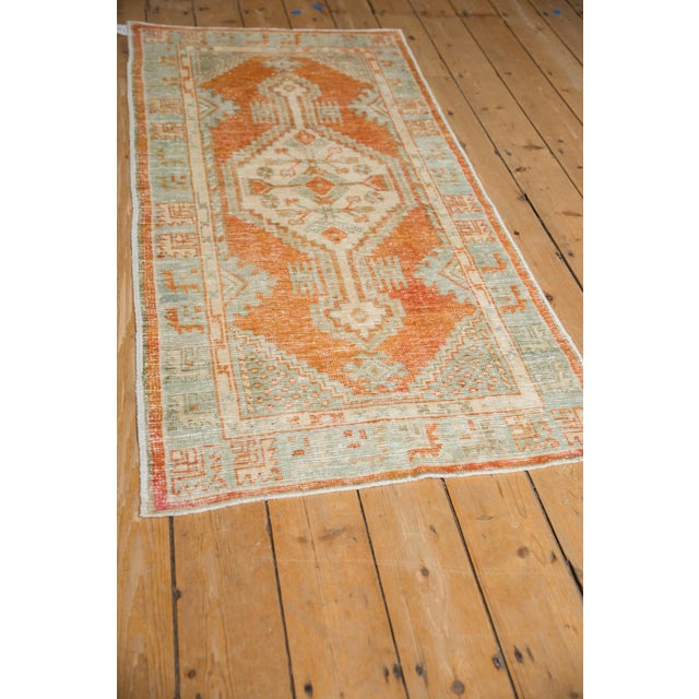 Textile Vintage Distressed Oushak Rug Runner - 2'8" x 5'5" For Sale - Image 7 of 9