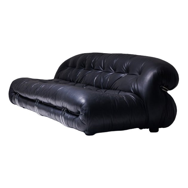 Soriana 3-Seater Sofa by Afra and Tobia Scarpa for Cassina, 1980s For Sale