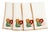 Floral Amber Embroidered Linen Napkins, Set of 4 For Sale