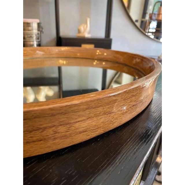 Wood Mirror Tray with Painted Wood Rim, 1970s For Sale - Image 7 of 14