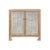 Matthew Izzo Home Alden Cerused Oak and Cane Two Door Cabinet With Brass Knobs For Sale In New York - Image 6 of 6