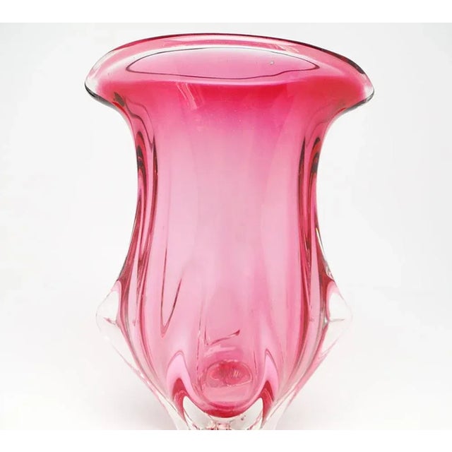 1930s Postmodern Vase from Chribska Glassworks, Former Czechoslovakia, 1930s For Sale - Image 5 of 8