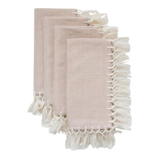 Blush Sencillo Napkins - Set of 4 For Sale