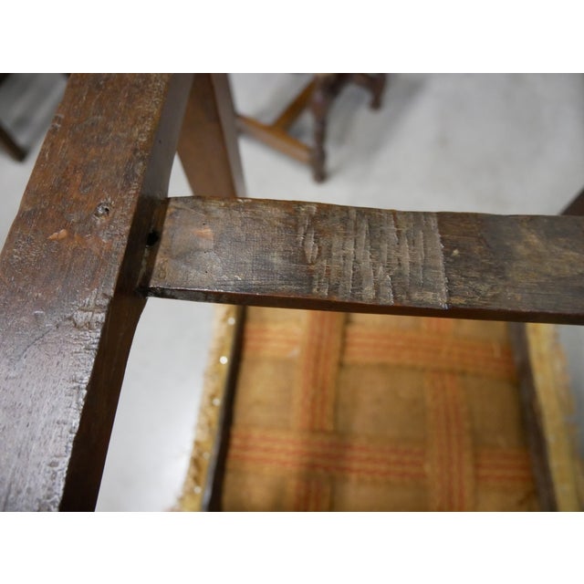 Brown Antique Walnut Chairs, 1800s, Set of 6 For Sale - Image 8 of 18