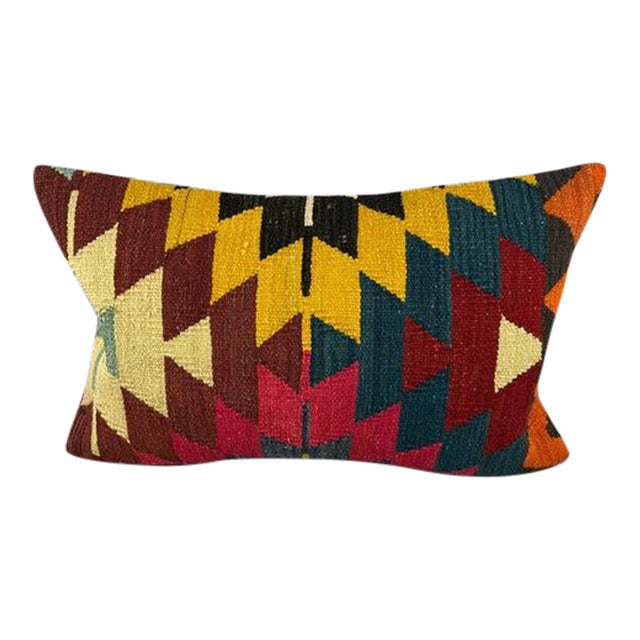 16 x 24 Kilim Pillow Turkish Cushion Topkapi Treasure Pillow Cushion Cover For Sale