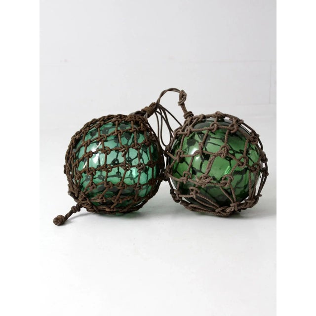 Nautical Antique Glass Fishing Floats For Sale - Image 3 of 13