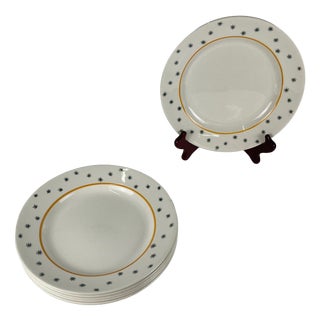Primefleur Design Constellation Model Dinner Plates from Gien, 1950, Set of 6 For Sale
