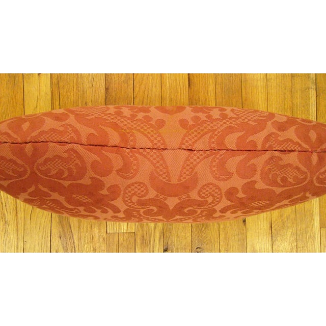 1960 Vintage Decorative Double-Sided French Floral Textile Pillow For Sale - Image 4 of 4