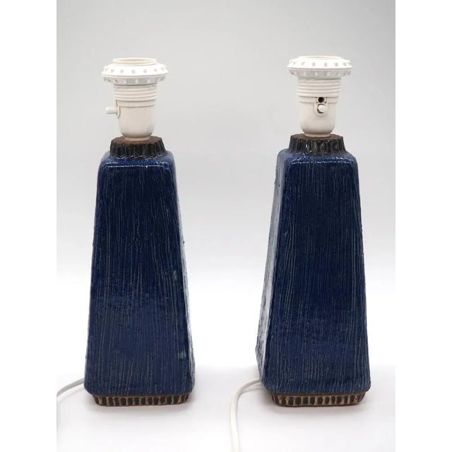 Pair of Table Lamps for Fischer Stengods, 1970s For Sale - Image 9 of 14