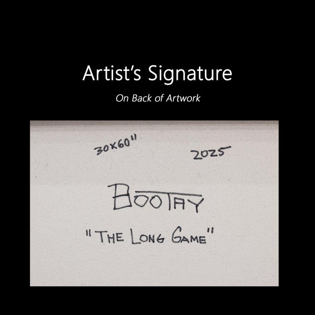 The Long Game - Abstract Organic Shape Black & White Original Artwork by Rue Bootay For Sale - Image 9 of 9