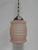 Metal Art Deco Hanging Lamp with Pink Frosted Glass Shade, 1930s For Sale - Image 7 of 11