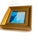 Abstract Blue Framed Mini Painting by Jessalin Beutler For Sale - Image 3 of 3