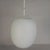 White Vintage School Lamp with White Frosted Glass Shade, 1950s For Sale - Image 8 of 14